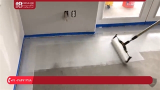 مراحل نصب کفپوش و دیوارپوش اپوکسی | آموزش نحوه اجرای کفپوش اپوکسی (کفپوش اپوکسی طرح سنگ مرمر)