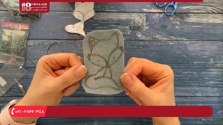 آموزش جواهردوزی:: آموزش درست کردن گل سینه طرح گربه