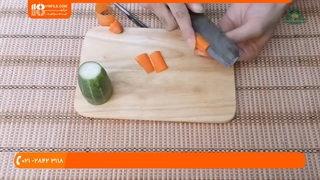 سفره آرایی:: تزئین ظرف با سبزیجات