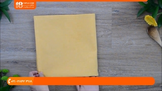 آموزش نحوه ی تا کردن دستمال به روش ساده در سفره آرایی