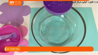 آموزش ساخت اسلایم - آزمایش تغییر رنگ اسالایم در آب سرد و گرم