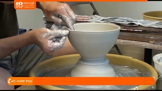آموزش نحوه ساخت کاسه سفالی در ابعاد و اندازه های مختلف