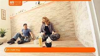 نصب سنگ آنتیک _ نصب سنگ های روکش دار سفالین