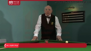 اسنوکر- تمرین حرکت چوب به صورت مستقیم
