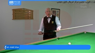 اسنوکر - روشی برای گرفتن چوب در زمان ضربه زنی