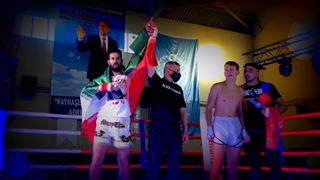 احمدرضا امامی قهرمان وزن 75 کیلو در مسابقات بین المللی MMA استانبول ترکیه