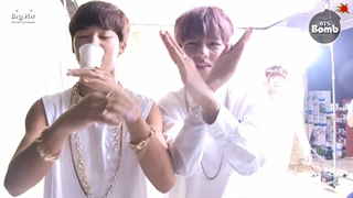 بنگتن بمب ۴۰ بی تی اس bts bangtan bomb EP 40 V's dance with 'kkomul kkomul' song + ( زیرنویس فارسی )