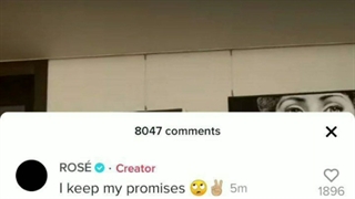 کامنت رزی در تیک تاک+ کپ