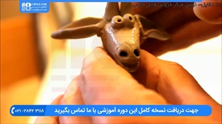 آموزش مجسمه سازی به کودکان | ساخت مجسمه زرافه