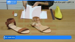 آموزش دوخت کفش چرم | د پوستکی بوټانو ګنډلو لارښود - ساخت الگوی آسان صندل