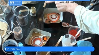 آموزش ایجاد طرح گل لاله با رزین اپوکسی