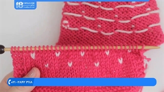 آموزش بافتنی مبتدی | د اوبدلو اوبدلو روزنه - اشتباه در بافت طرح ریز