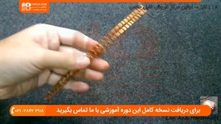آموزش ساخت دستبند دخترانه شیک و مجلسی با سیم مسی