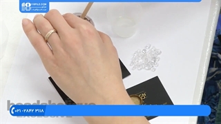 آموزش ساخت گردنبند و انگشتر دخترانه رزینی مدل مجلسی