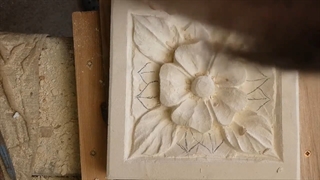 آموزش سنگ تراشی - لیتوګرافی | حکاکی شکل رز روی سنگ