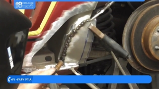 صافکاری - تعمیر پوسیدگی گوشه گلگیر عقب قسمت