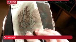 تتو بدن  - تمرین لاینینگ روی پوست مصنوعی