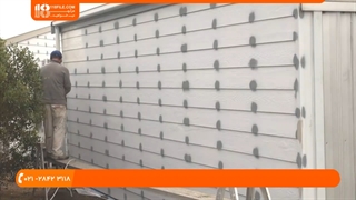 آموزش رنگ آمیزی ساختمان روش رنگ امیزی دیوارهای خارجی با پیستوله