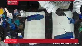 نقاشی با رزین اپوکسی - نقاشی آبستره عروس دریایی سه بعدی