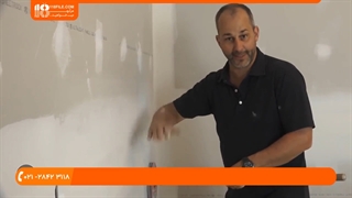 آموزش کناف سقف - سمباده کشی