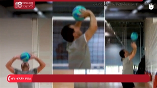 والیبال به کودکان (( تمرین با هدف دریافت سرویس ))