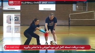 آموزش والیبال کودکان * هدف گیری در آبشار زدن *