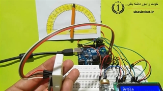 آموزش ساخت زاویه سنج با سنسور MPU6050 و سروو موتور