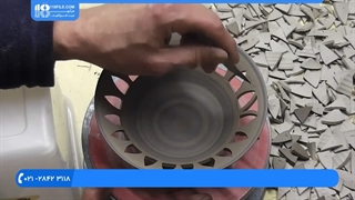 آموزش سفالگری:: ساخت ظرف مشبک سفالی