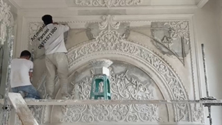 زیباترین طراحی گچبری کلاسیک در تهران