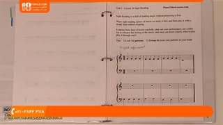 درس هایی برای خواندن نت های پیانو