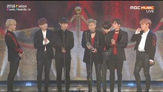 ویدیو برد Bts در جشنواره Mama 2016 بهترین آلبوم سال با کیفیت عالی