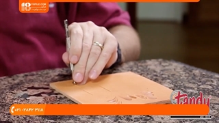 آموزش خطوط حاشیه روی چرم