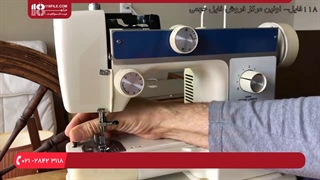 آموزش نحوه ی تنظیم چرخ دستی در چرخ خیاطی