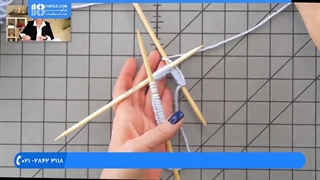 آموزش بافت دستکش و جوراب - بافت پاشنه جوراب ساق بلند