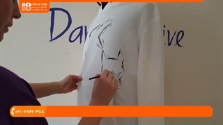 آموزش نقاشی روی پارچه:: طراحی و کشیدن روباه روی هودی