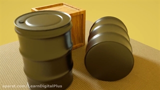 طراحی جعبه و بشکه در سینما4دی