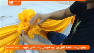 آموزش تزیین میز و صندلی های تالار عروسی