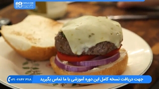 طرز تهیه همبرگر خشمزه فست فودی در خانه