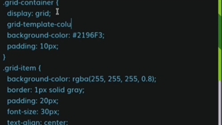 آموزش grid-template