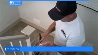 رنگ آمیزی ساختمان * روش استفاده از چسب برای جلوگیری از ریختن رنگ