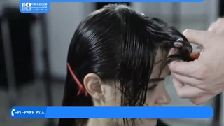 آموزش کوتاهی مو زنانه | لاین مثلث در کوتاه کردن مو