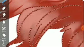 شیدینگ مو با ibis paint x•-•-