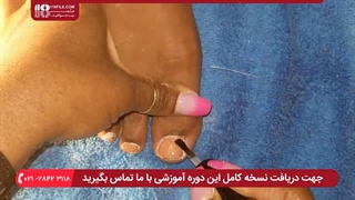آموزش پدیکور و کفسابی پا و ناخن آسیب دیده با دستگاه