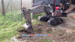 بیل مکانیکی کنترلی بنزینی بزرگ و حرفه ای آسیاوند آرسی