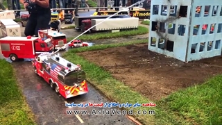 شبیه سازی اطفا حریق توسط ماشین آتشنشانی کنترلی