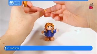 آموزش ساخت عروسک خمیری _ عروسک فرشته برای جا کلیدی