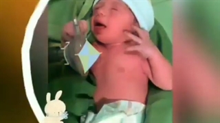 لحظه شیرین تولد نوزاد