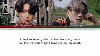 لیریک اهنگ at my worst کاور بکهیون اکسو و جانگکوک بی تی اس