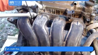 آموزش تعمیر موتور تویوتا - خودرو تویوتا - مانیفولد بازکردن موتور