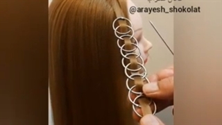 آموزش بافت مو با حلقه